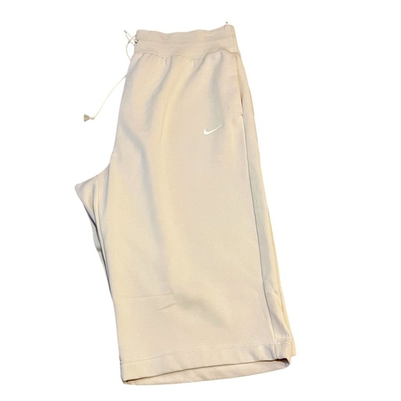 Nike Sportswear Phoenix Fleece High-Waisted Crop Khaki -Tan Sweatpants - Size 3X - Picture 1 of 4